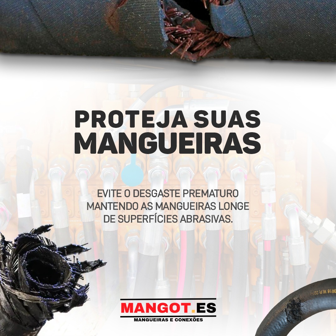Troca de mangueira hidráulica em caminhão